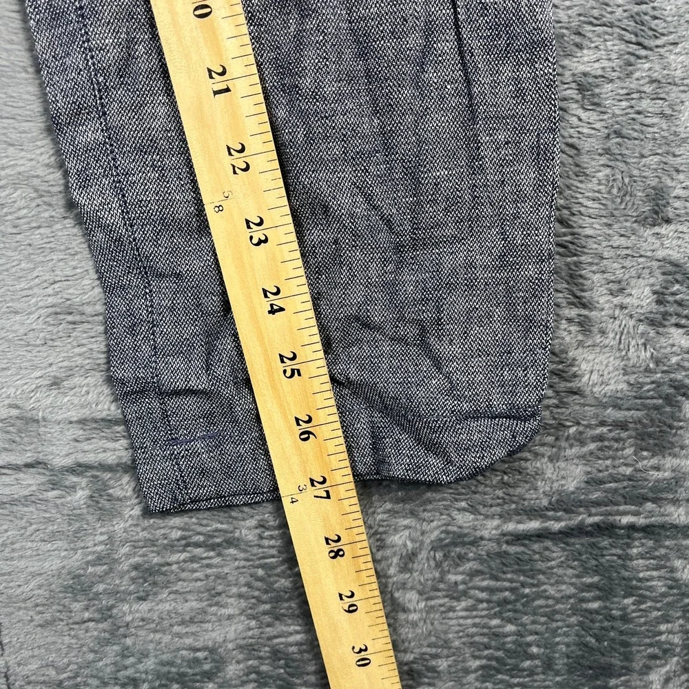 Banana Republic Mason Athletic Tapered Fit Pants Mens 30x30 Gray Linen Blend